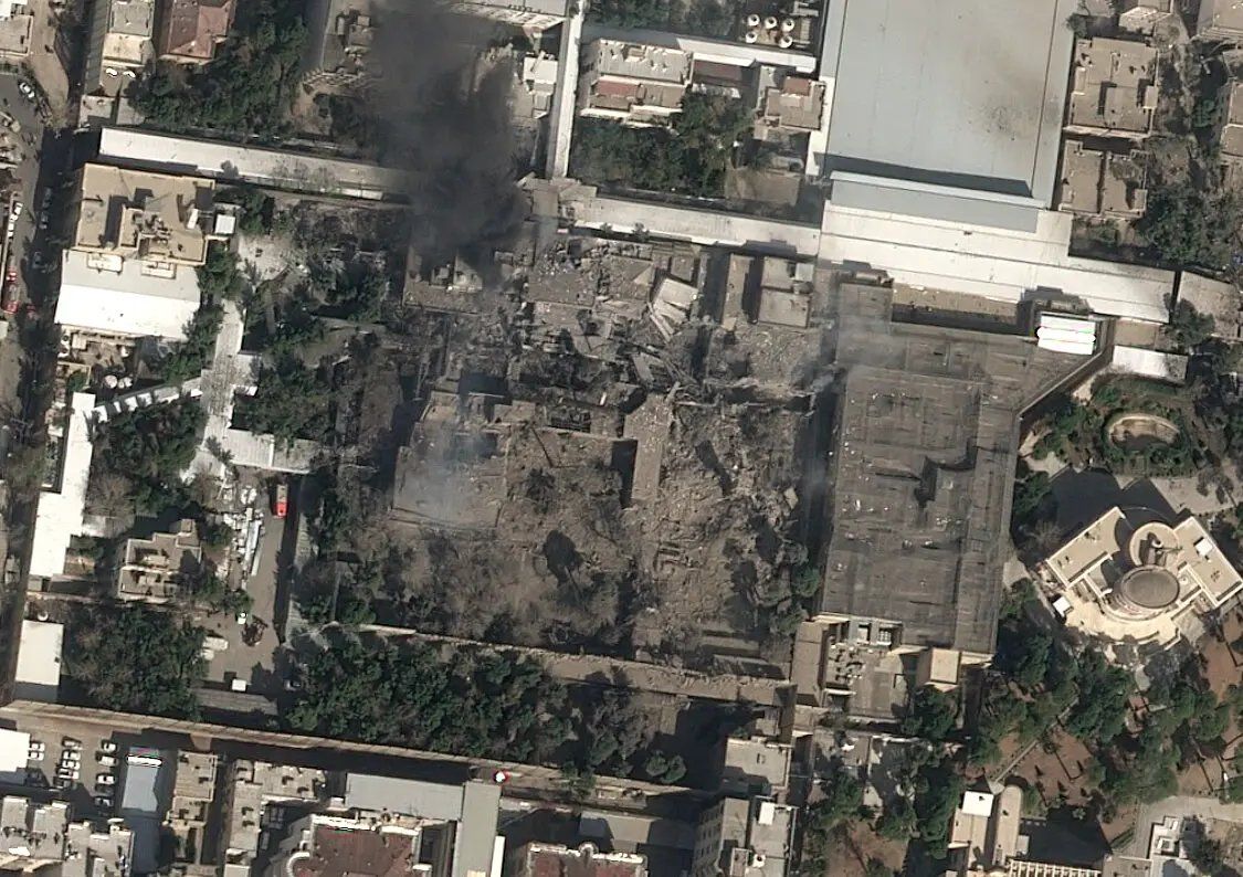 @Babak Taghvaee - The Crisis Watch: #Breaking: #AirbusDefense has published the first satellite image of the palace and hideout of dictator Ali #Khamenei of the Islamic regime of #Iran after it was targeted during the joint #US-#Israeli