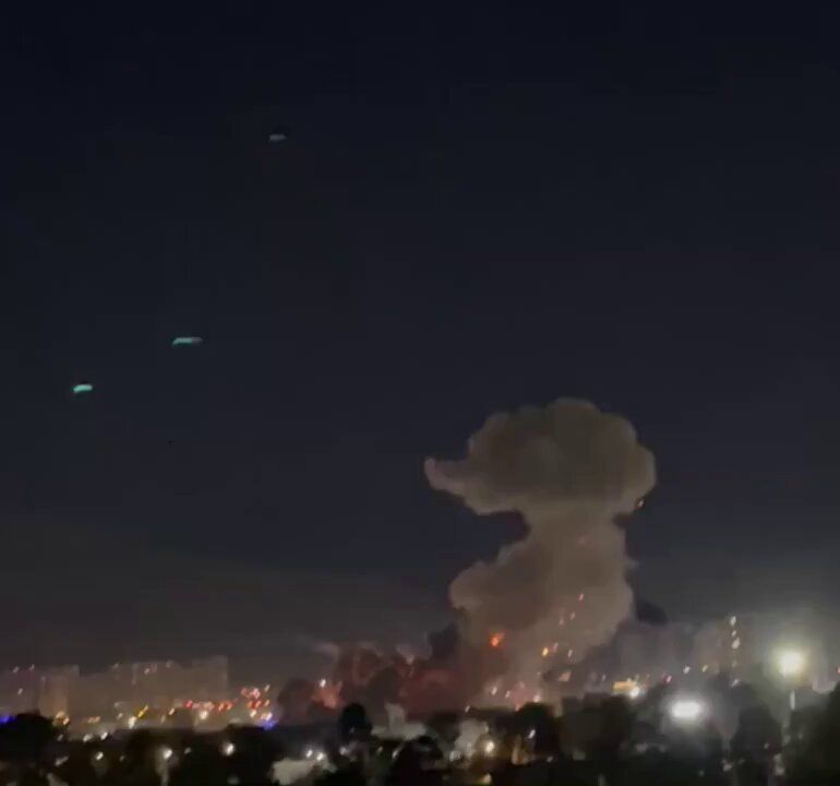 @Babak Taghvaee - The Crisis Watch: #Breaking: The #USAirForce just targeted a key missile and weapon factory of the #IRGC Aerospace Force in the Chitgar district of western #Tehran, capital city of #Iran. You can see secondary explosio