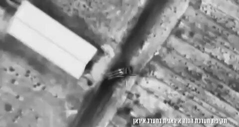 @Babak Taghvaee - The Crisis Watch: #Breaking: Video released by the #IDF shows that an Israeli Air Force drone targeted and destroyed what appears to be a 3rd Khordad or Tabas medium-range air defense system of the #IRGC Aerospace Forc