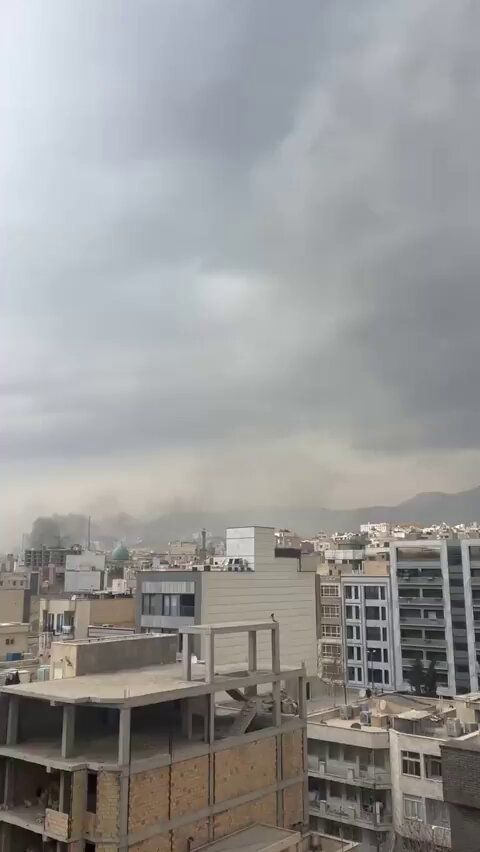 @Babak Taghvaee - The Crisis Watch: #Breaking: These videos, recorded today, show airstrikes conducted during the joint #Israel–#US operation against the Islamic regime of #Iran. The target is the headquarters of the #IRGC Aerospace For