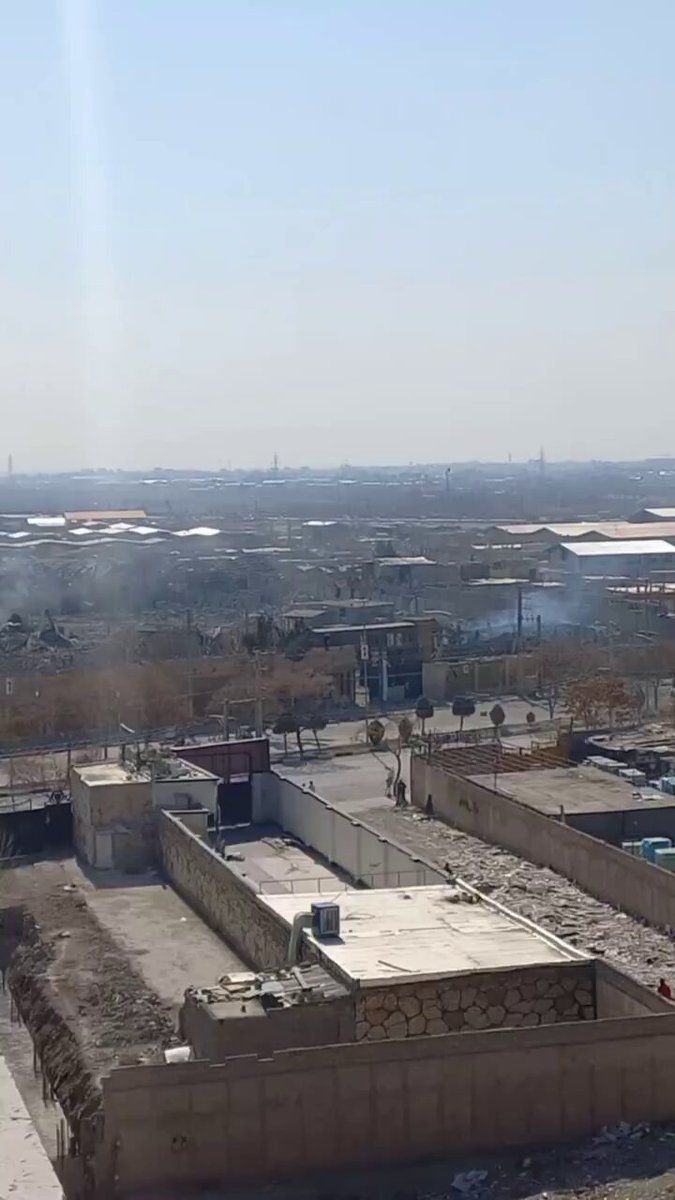 @🇮🇷LiveIranNews🇮🇱: 🚨The IRGC terrorist base of the Islamic Republic government in Qods city, Qal'e Hasan Khan, was completely destroyed, Thursday, March 14