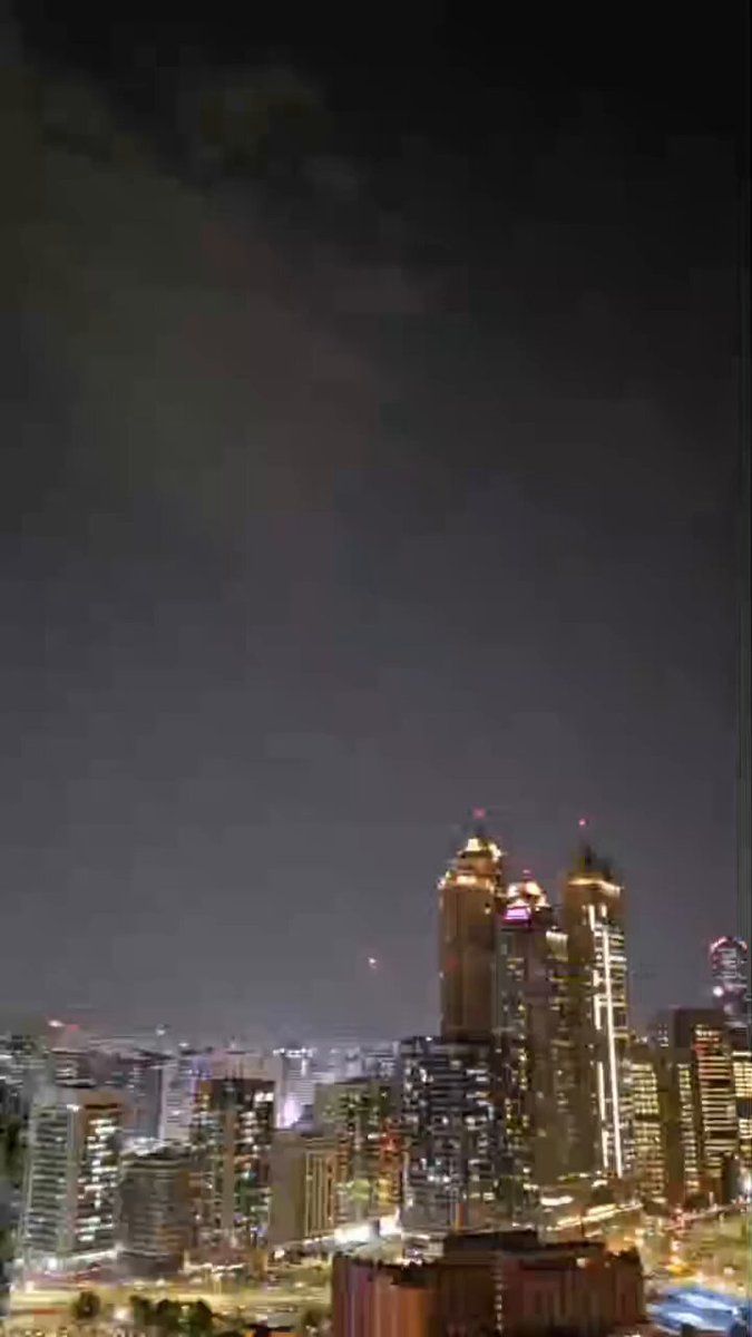 @Babak Taghvaee - The Crisis Watch: BREAKING: Abu Dhabi, the capital city of the UAE, is now under heavy attacks by the IRGC Aerospace Force. The IRGC is constantly trying to hit its skyscrapers using one-way attack drones. You can see
