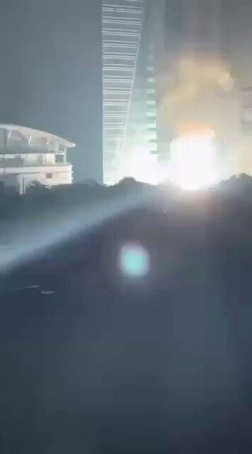 @Babak Taghvaee - The Crisis Watch: BREAKING: Dubai, the largest city of the UAE, is under heavy attack by the IRGC Aerospace Force. Shahed-136 one-way attack drones of the regime are striking residential towers and skyscrapers across t