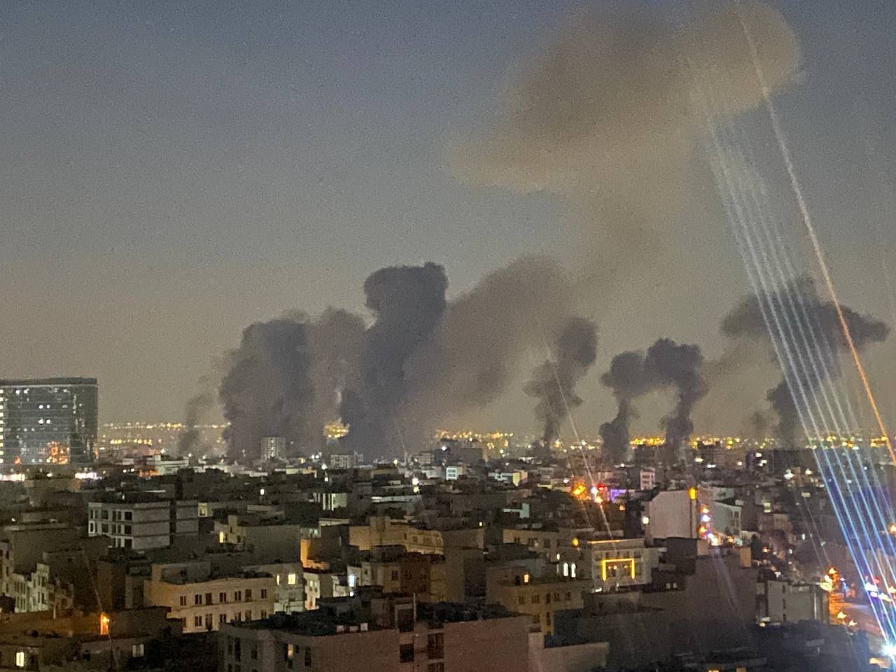 @Babak Taghvaee - The Crisis Watch: BREAKING: It is unclear how, but the United States or the Israeli Air Force conducted carpet bombing in central Tehran, the capital city of Iran. The target might be the city’s central train station.
