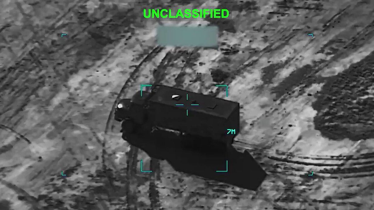 @Babak Taghvaee - The Crisis Watch: These trucks were carrying cruise missiles, anti-ship missiles, and one-way attack drones belonging to the IRGC Aerospace Force and Navy. They were hit by MQ-9A Reaper armed drones of the USAF in sout