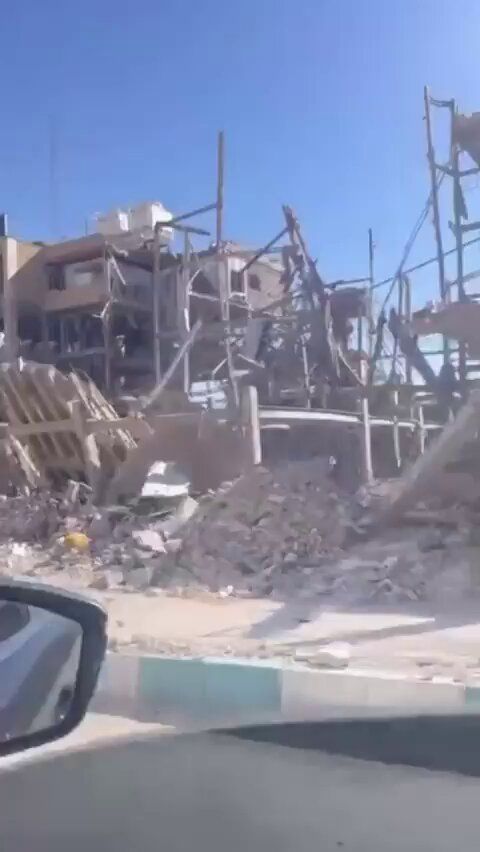 @Babak Taghvaee - The Crisis Watch: BREAKING: There is nothing left but a heap of rubble and destroyed buildings at the command post and headquarters of the police force of the Islamic regime of Iran after the airstrikes conducted by th