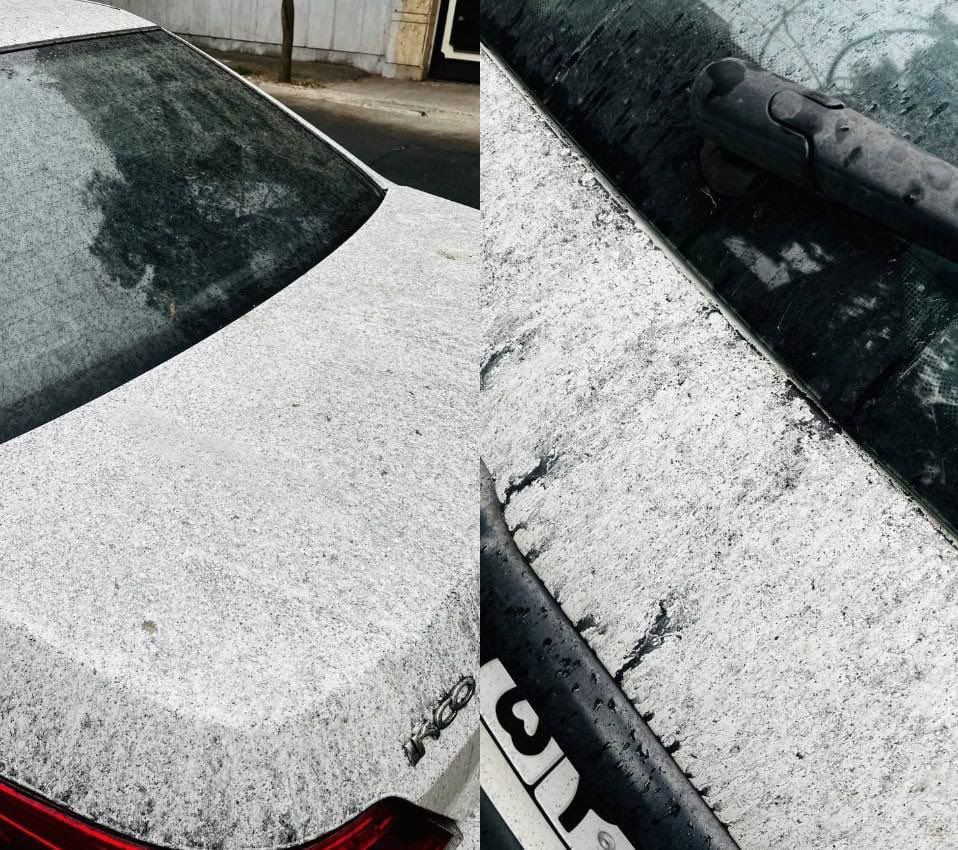 @Babak Taghvaee - The Crisis Watch: This is what Israel’s eco-terrorism against the people of Iran looks like: rain falling in Tehran yesterday morning after the burning oil depots around the capital caused by the Israeli airstrikes the