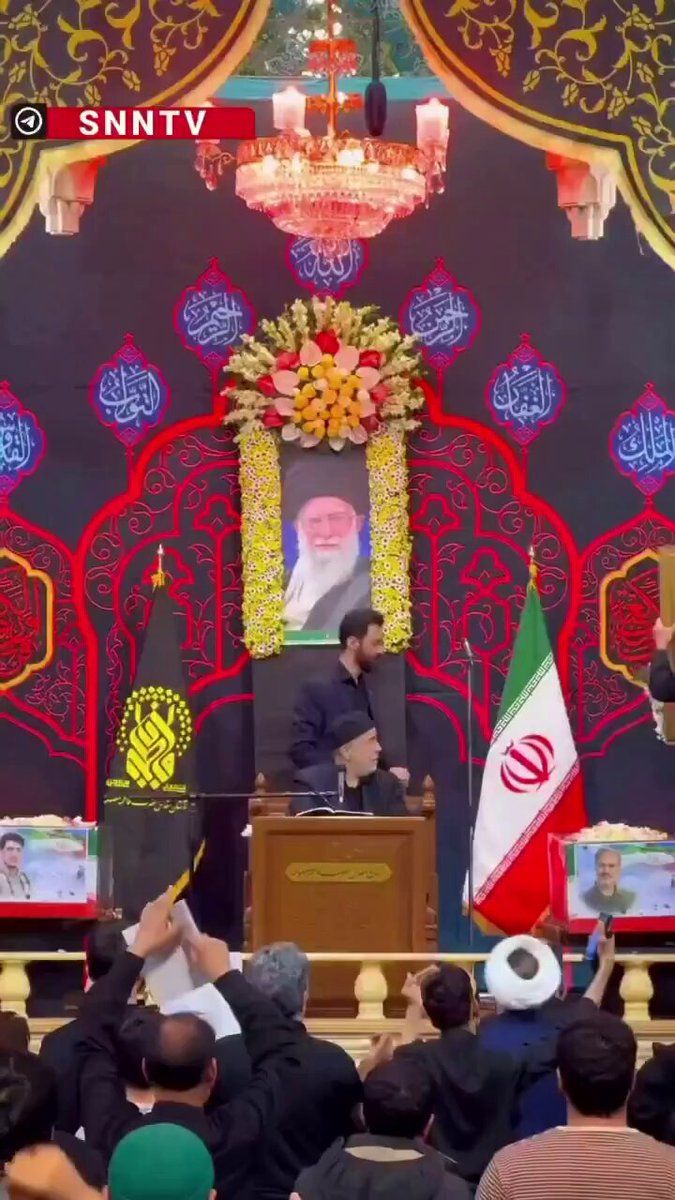 @Goldie Ghamari | گلسا قمری 🇮🇷: Not even SNL could come up with something as insane as this.
Mojtaba Khamenei was sworn-in as the new Supreme Dictator of the terrorist Islamic Regime in absentia.
They brought out a picture of him