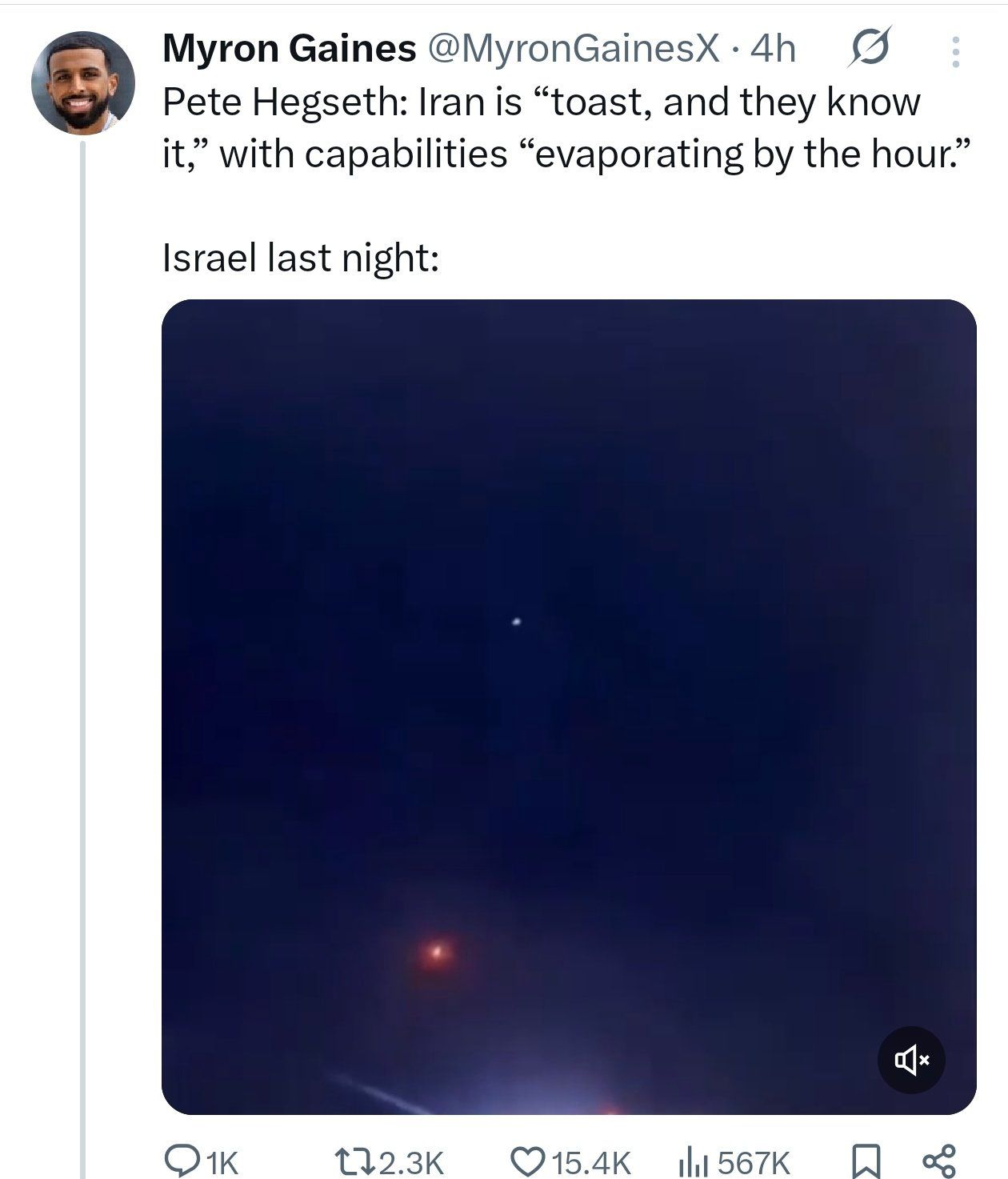 @Babak Taghvaee - The Crisis Watch: This is ridiculous propaganda, suspected to be part of one of the influence operations of the IRGC terrorist organization. Just look at this outdated video from last year’s ballistic missile barrage b