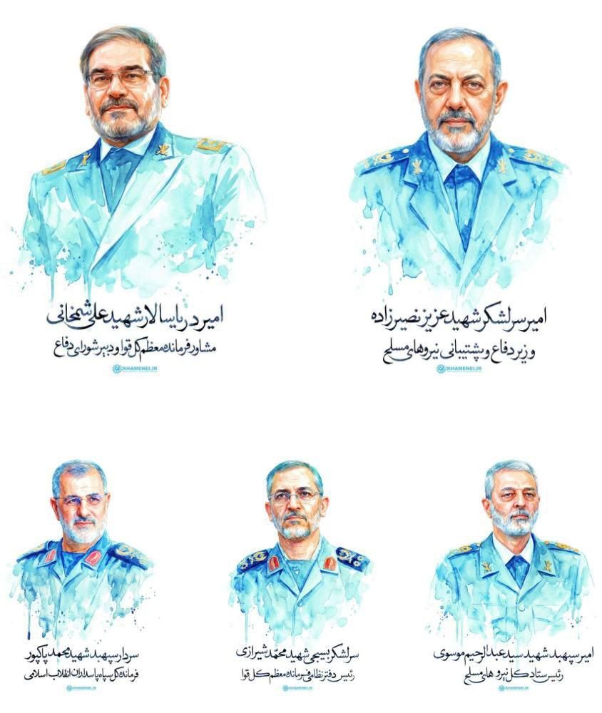 @Eli Afriat 🇮🇱: 🚨BREAKING: The Fars News Agency publishes drawings of the senior officials who were ELIMINATED alongside Ali Khamenei in the opening blow by Israel and the US.
GOOD FUCKING RIDDANCE.✅