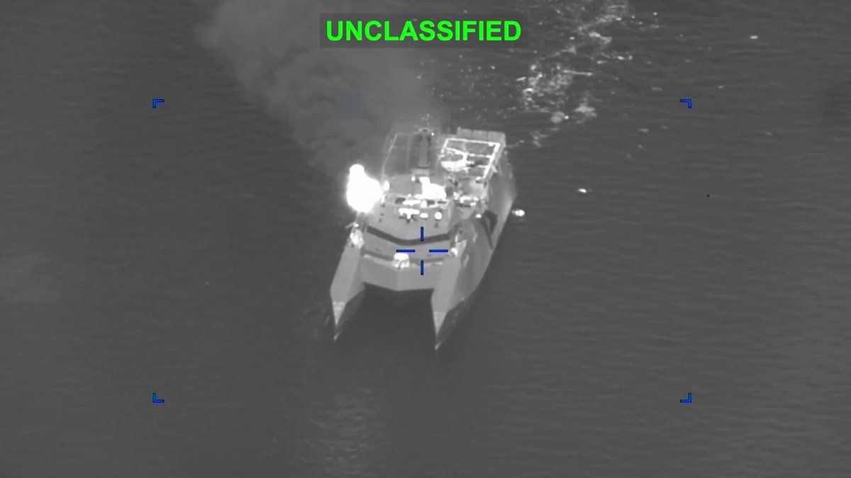 @Open Source Intel: WATCH 🔴🔴
CENTCOM released footage of strikes on the IRGC Navy, including a hit on their prized Qassem Soleimani class ship.