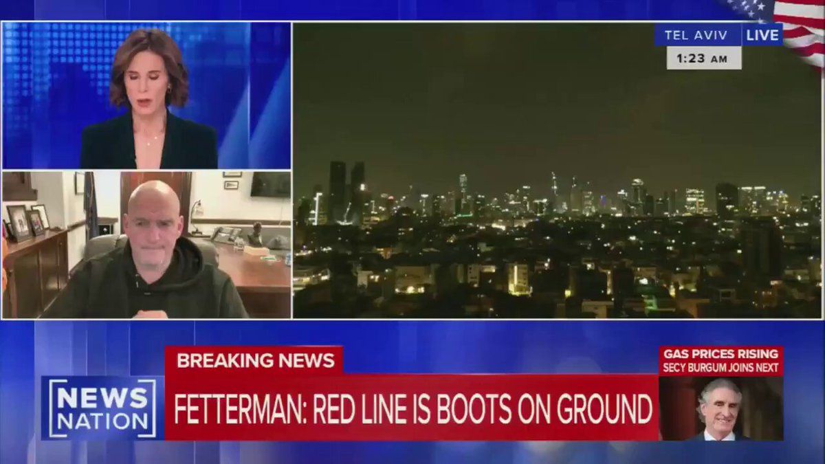 @Open Source Intel: Sen. John Fetterman:
“We should kill every last member of Iran’s leadership, and they should kill Mojtaba Khamenei too.”