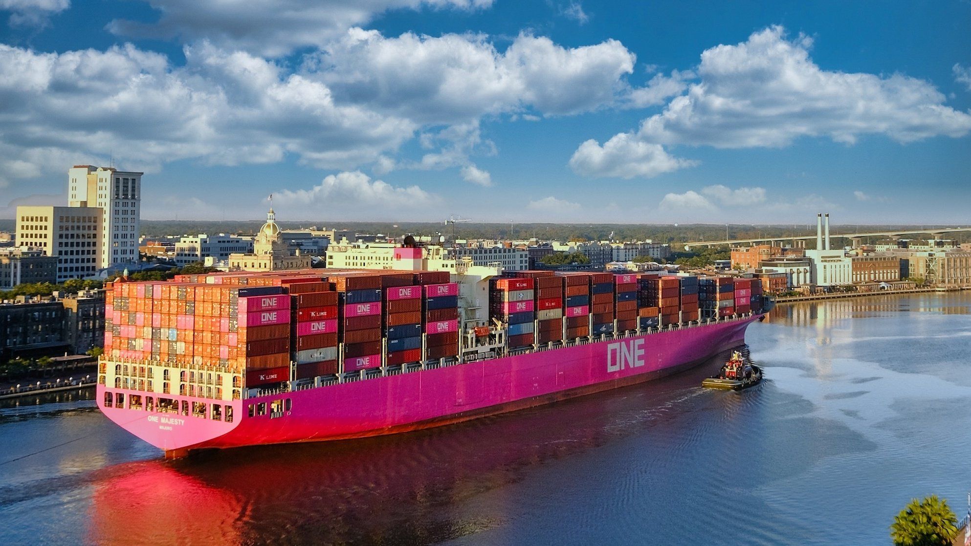 @Babak Taghvaee - The Crisis Watch: BREAKING: The famous pink container ship of Japan, the Japanese-flagged One Majesty, was targeted by the IRGC Navy while it was anchored in the Persian Gulf. The ship was about 60 miles (96 km) southw
