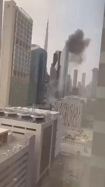 @Babak Taghvaee - The Crisis Watch: BREAKING: Don’t be like the UAE. Never help the Islamic regime of Iran survive, because they do not spare even their friends. An IRGC Aerospace Force Shahed-136 drone strike hit a building at the Duba
