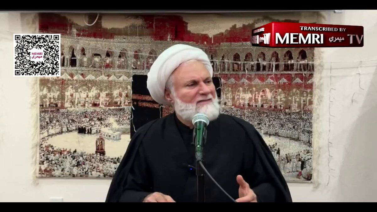 @Open Source Intel: Shiite scholar Sheikh Ibrahim Yassine in Orlando mosque on Mojtaba Khamenei:
“Trump is a stupid and crazy man surrounded by thugs and smugglers, while Khamenei did nothing bad to anyone, everybody lo