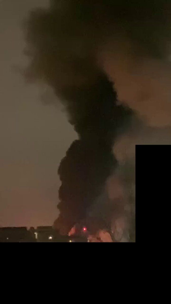 @Open Source Intel: Video obtained by Vahid Online shows massive explosion near Mehrabad Airport west of Tehran, Iran as U.S. and Israel conduct airstrikes.