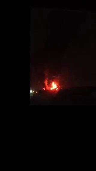 @Babak Taghvaee - The Crisis Watch: BREAKING: As a result of the Israeli airstrike at Mehrabad International Airport in Tehran, several passenger and military aircraft are currently on fire. Everything present at the airport appears to