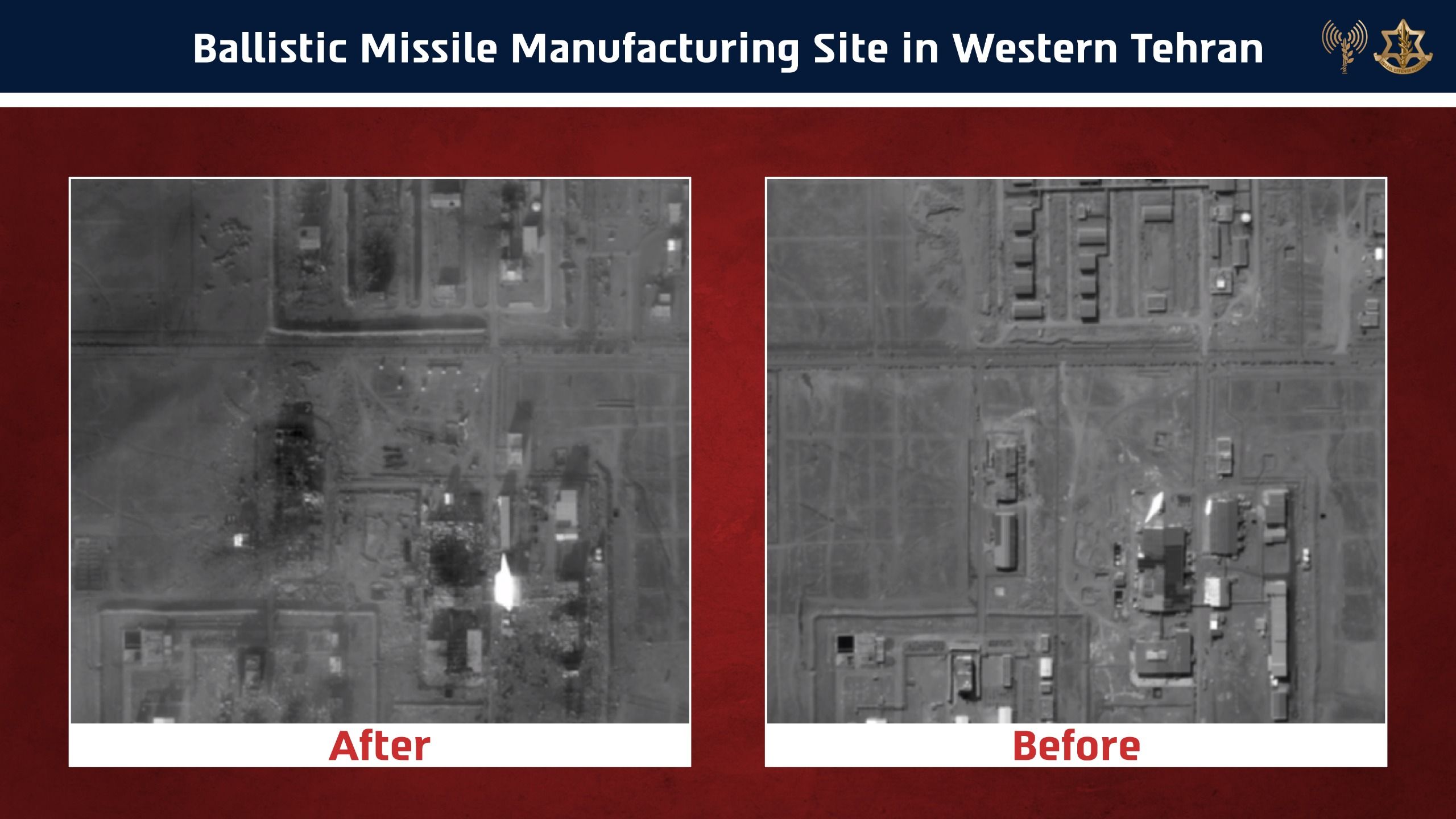 @Visegrád 24: 🇮🇱 Israel has released before-and-after satellite pictures of a ballistic missile site that was destroyed by Israeli airstrikes.
Every day, Iran's ballistic missile capabilities continue declining.