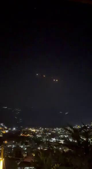 @Babak Taghvaee - The Crisis Watch: BREAKING: Video recorded tonight in Kelardasht in northern Iran shows an Israeli fighter jet dispensing flares as it was fired upon by a heat-seeking surface-to-air missile. The Israeli Air Force is c