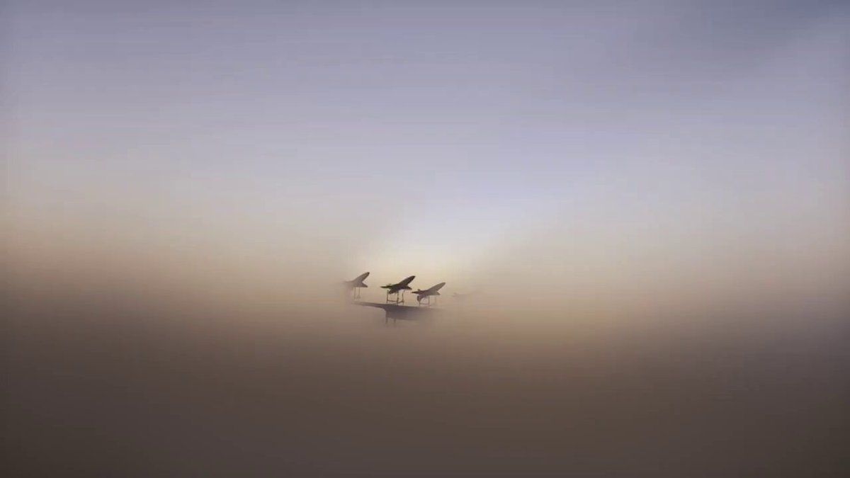 @Open Source Intel: Footage shows Iranian Arash one-way attack UAVs being launched toward Israel. The IRGC claims the target was an Israeli Army logistics center in Tel Aviv.