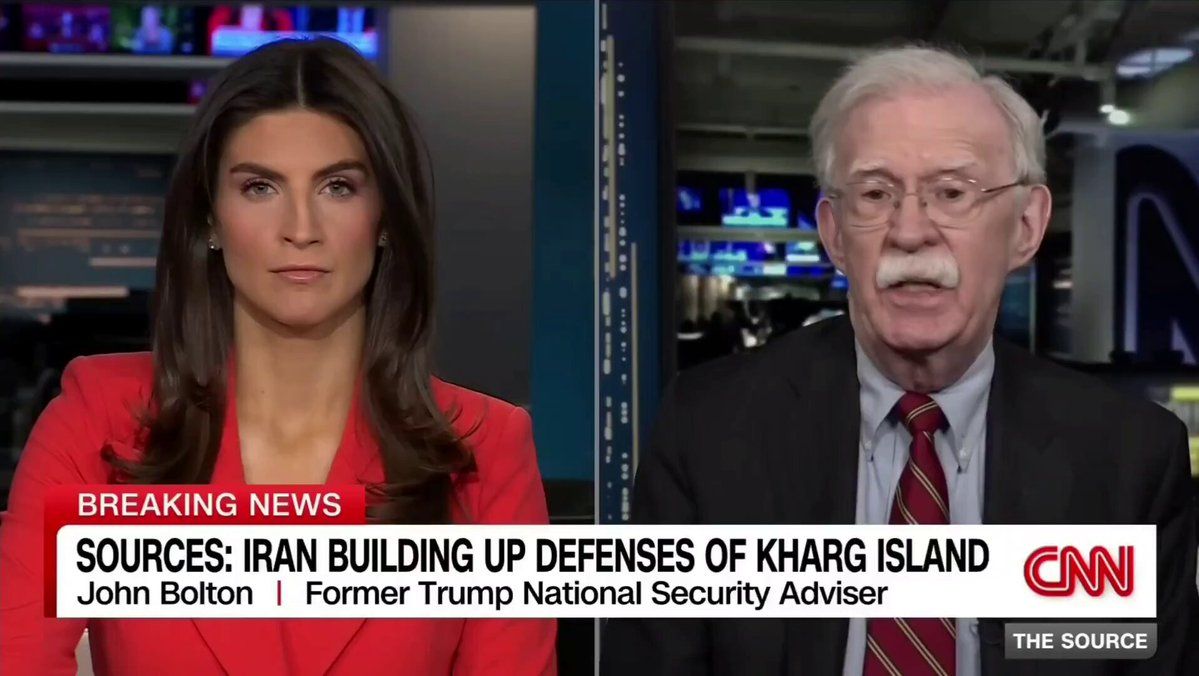 @Open Source Intel: John Bolton: Letting Iranian oil flow was a mistake; easing sanctions on it is also wrong.
“We shouldn’t fund Iran’s military actions against our service members. Kharg Island could now be a deceptio