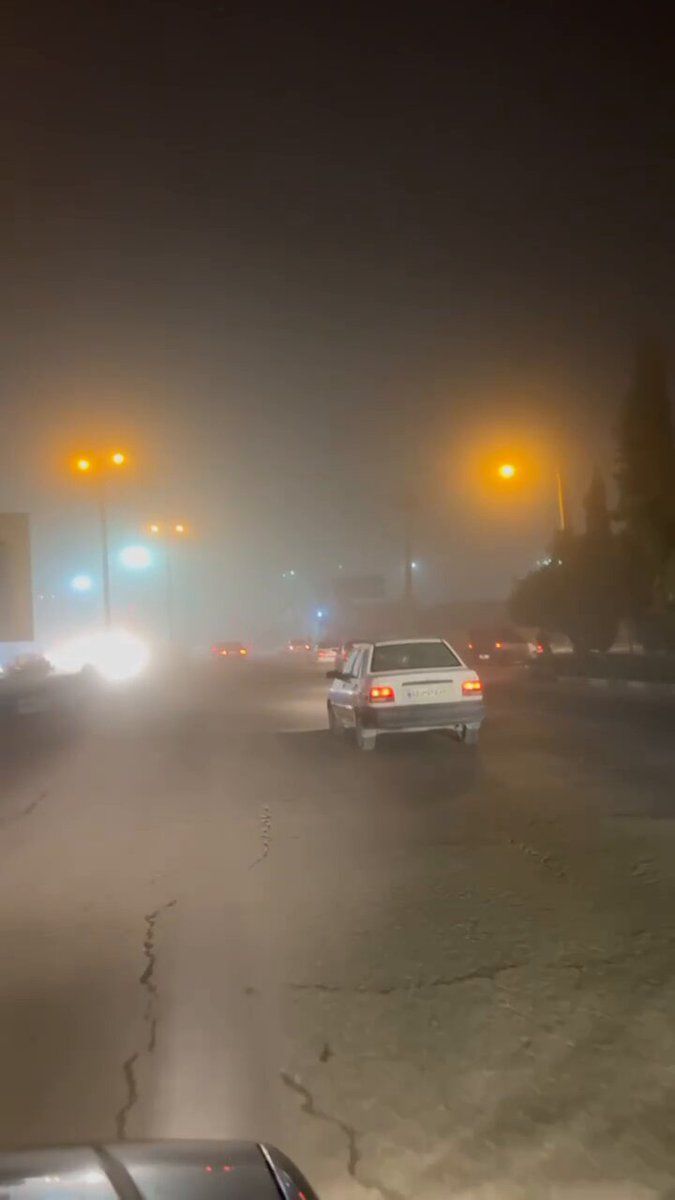 @Babak Taghvaee - The Crisis Watch: BREAKING: The city of Kazerun in Fars Province of Iran is now covered in smoke following a U.S. Navy airstrike targeting a military garrison belonging to the special forces of the IRGC Ground Forces.