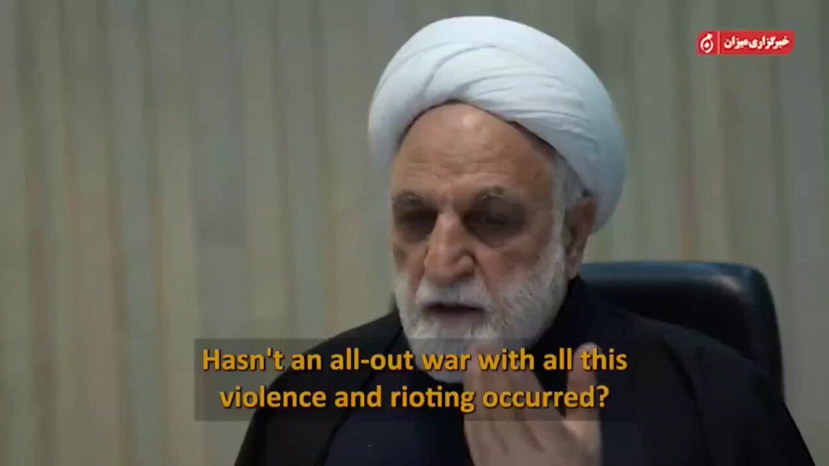 @Masih Alinejad 🏳️: There is no real ceasefire inside Iran.
This is Mohseni Ejei, the head of the judiciary. He has ordered courts to accelerate execution sentences, especially for protesters.
Hundreds of professors a