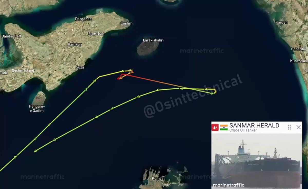 @Open Source Intel: Audio of the Indian oil tanker Sanmar Herald pleading with Iranian forces to stop shooting at it in the Strait of Hormuz this morning.
@Osinttechnical