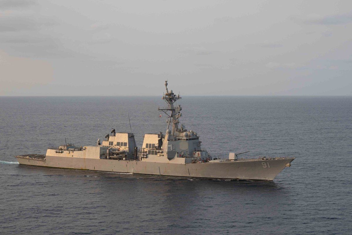 @Open Source Intel: CENTCOM says the naval blockade has completely halted all economic trade going into and out of Iran by sea. The guided-missile destroyer USS Pinckney is patrolling regional waters in support of operat