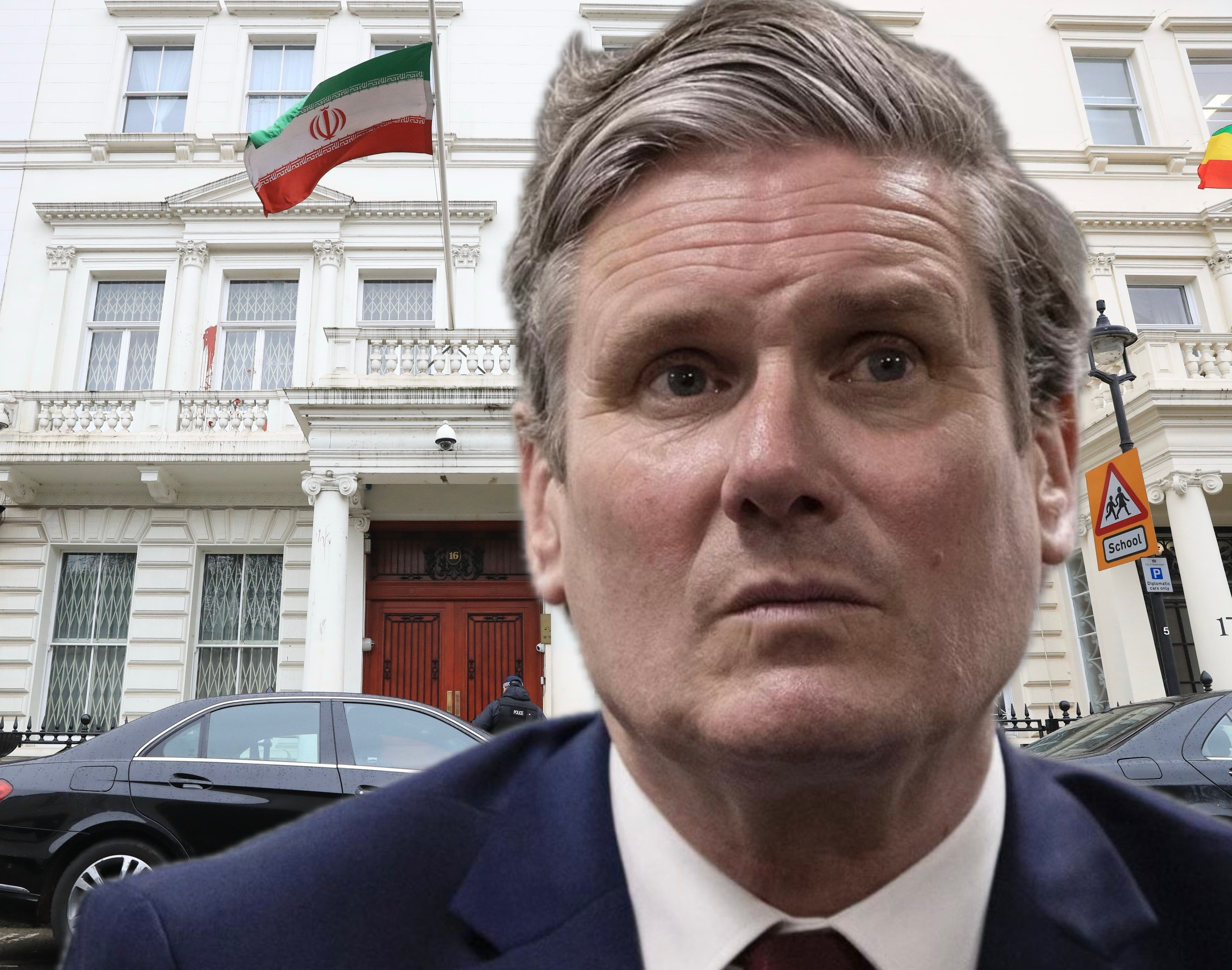@𝐍𝐢𝐨𝐡 𝐁𝐞𝐫𝐠 🇮🇷 ✡︎: Dear Keir Starmer,
When the regime in Iran's embassy in London invites its followers to fight and "sacrifice their lives",
And then one day later two Jews are stabbed,
What do you think this means?