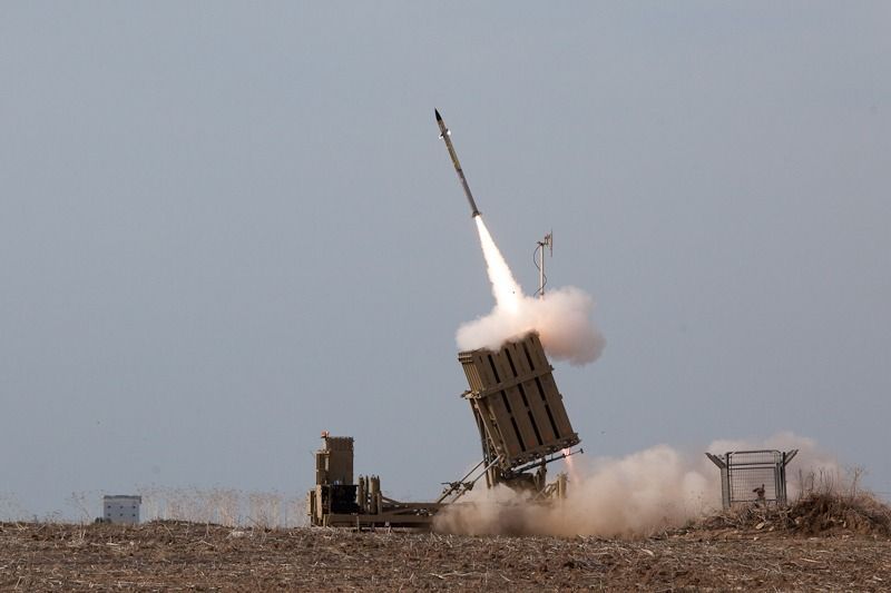 @Babak Taghvaee - The Crisis Watch: BREAKING: The recently deployed Iron Dome short-range air defense battery of the Israeli Defense Forces in Abu Dhabi, the capital of the United Arab Emirates, has just intercepted what appears to be a
