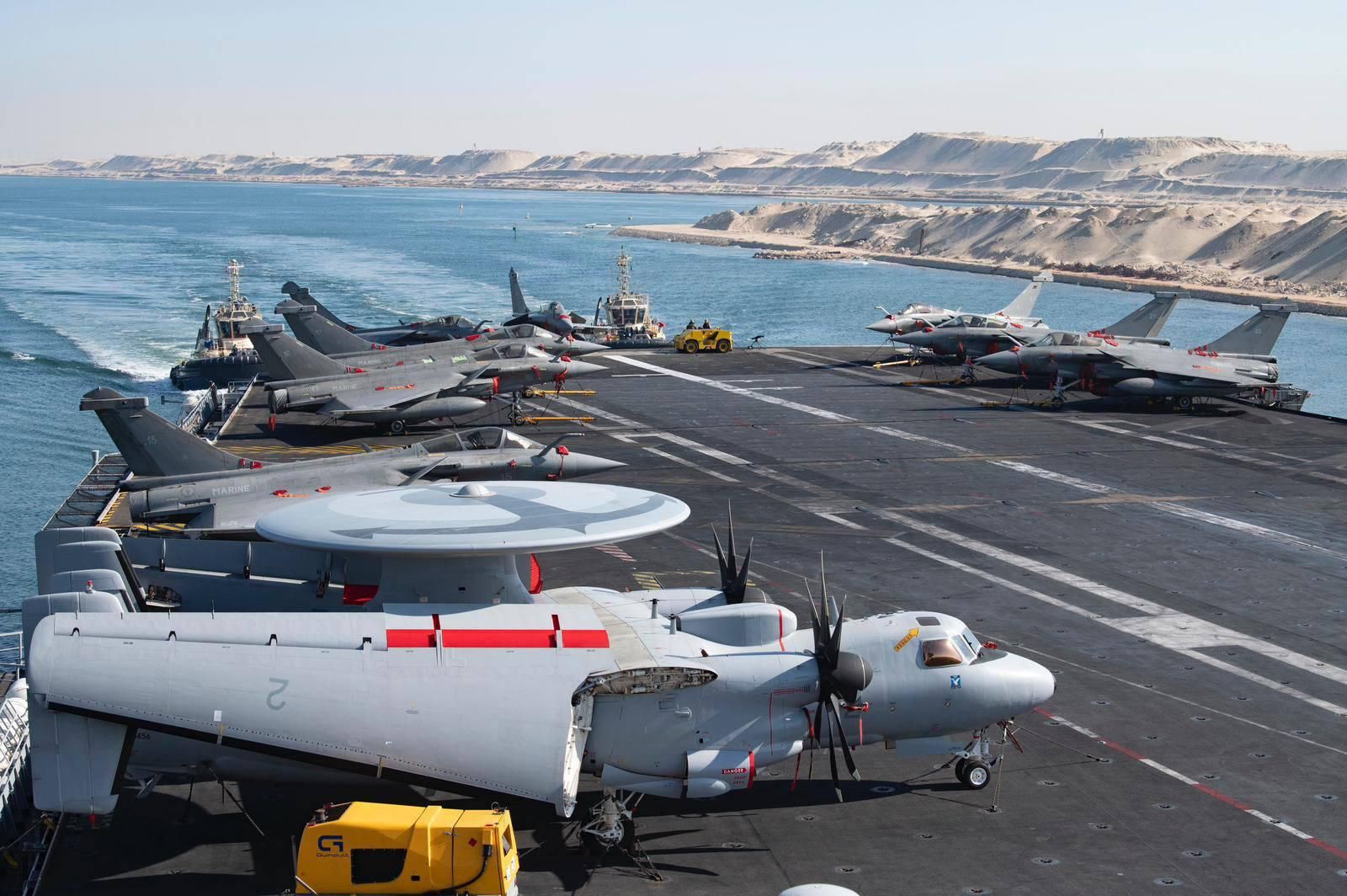 @Open Source Intel: The French carrier Charles de Gaulle and its escort vessels transited the Suez Canal and are now moving through the Red Sea toward the Gulf of Aden. France and the U.K. are preparing a joint mission t