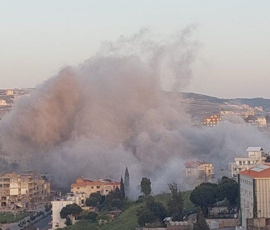 @Open Source Intel: Israeli fighter jets struck the town of Habboush in southern Lebanon in an airstrike.