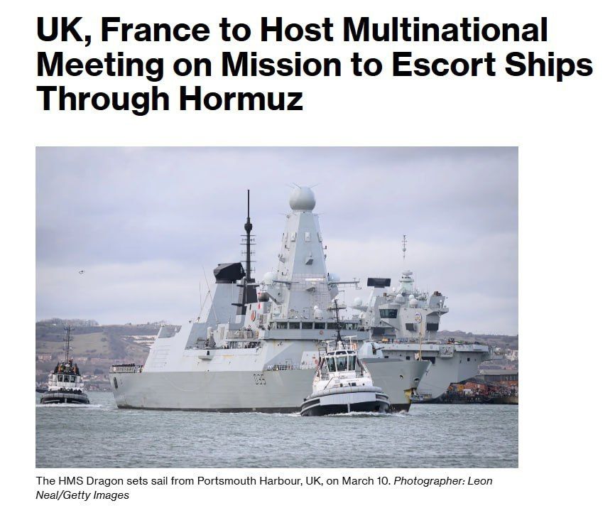 @✡︎𝐋𝐢𝐯𝐞𝐈𝐫𝐚𝐧𝐍𝐞𝐰𝐬🇮🇷🇮🇱: ⚡🇪🇺🇬🇧🇫🇷🦀بیش از ۴۰ کشور برای تشکیل ماموریت دریایی اروپا در تنگه هرمز آماده میشوند/بر اساس گزارش بلومبرگ، بیش از ۴۰ کشور قرار است روز دوشنبه درباره مشارکت در یک عملیات دریایی به رهبری اروپا برای