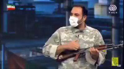 @Babak Taghvaee - The Crisis Watch: BREAKING: The state media of the Islamic regime of Iran is going completely nuts. After one of their presenters fired an AK-47 assault rifle at the roof of the studio last night during a live broadcas