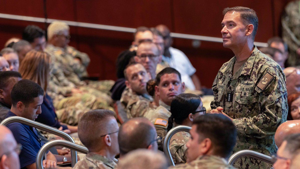 @U.S. Central Command: Adm. Brad Cooper, CENTCOM commander, held a series of townhalls with headquarters staff in Tampa last week. He highlighted mission achievements against ISIS and Iran during the first half of 2026 and