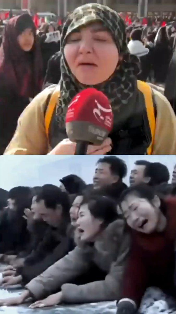 @Masih Alinejad: Surprised that some Iranians cried for Khamenei? Watch how North Koreans cried for Kim too.
The same playbook, When a regime controls every school, every mosque, every TV channel for 45 years, yes, s
