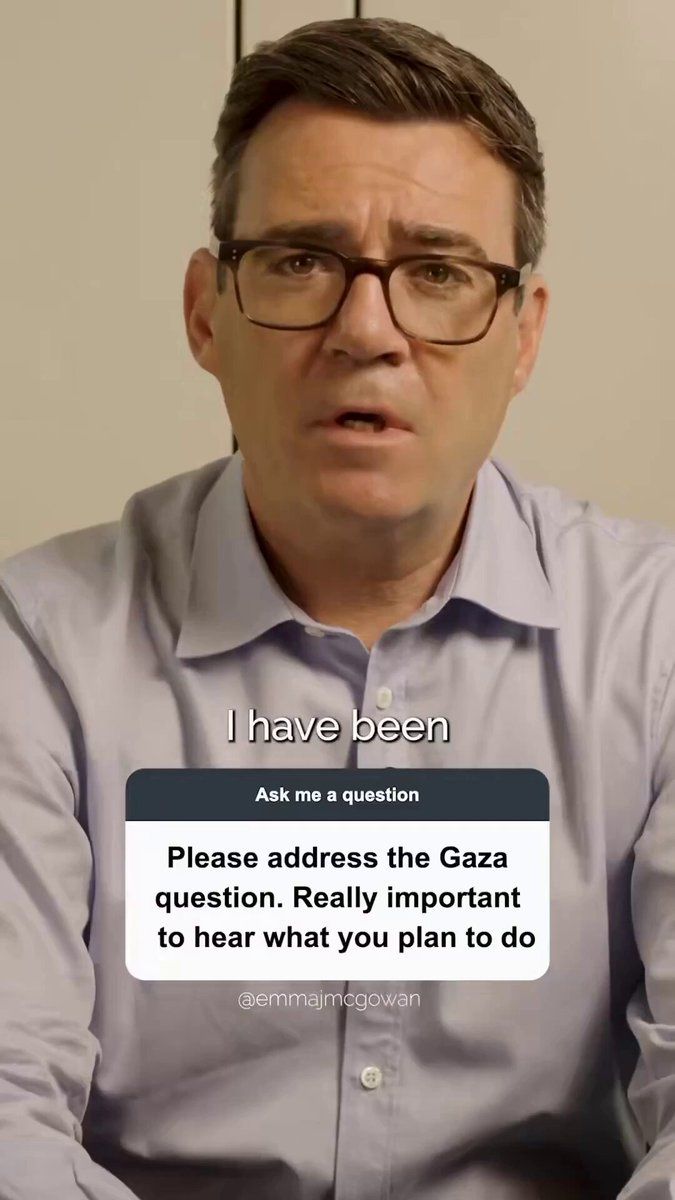 @Open Source Intel: UK's Andy Burnham:
I have been absolutely appalled by what I've seen and read about the destruction of Gaza.
There's increasing evidence that war crimes appear to have been committed.
There must b