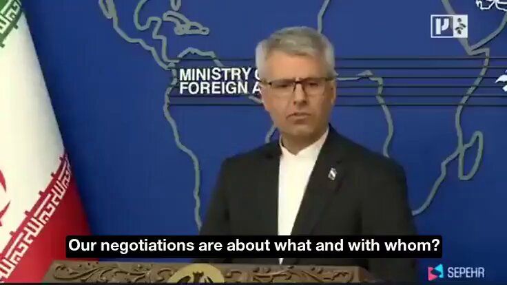@Open Source Intel: Iran's FM spokesman Baghaei denied any current negotiations with the U.S., saying talks are being held with Oman over a temporary route to ensure safe shipping through the Strait of Hormuz.