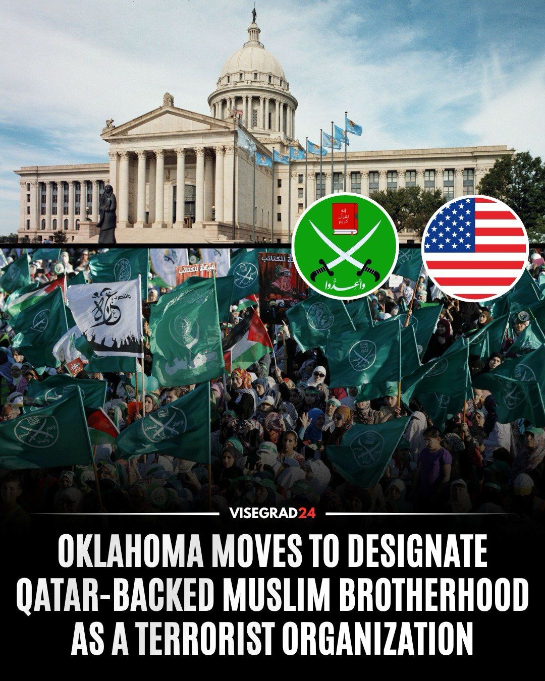 @Visegrád 24: Oklahoma is considering designating the Muslim Brotherhood and CAIR as terrorist organizations, following similar moves by Texas and Florida, which have already issued state-level designations against