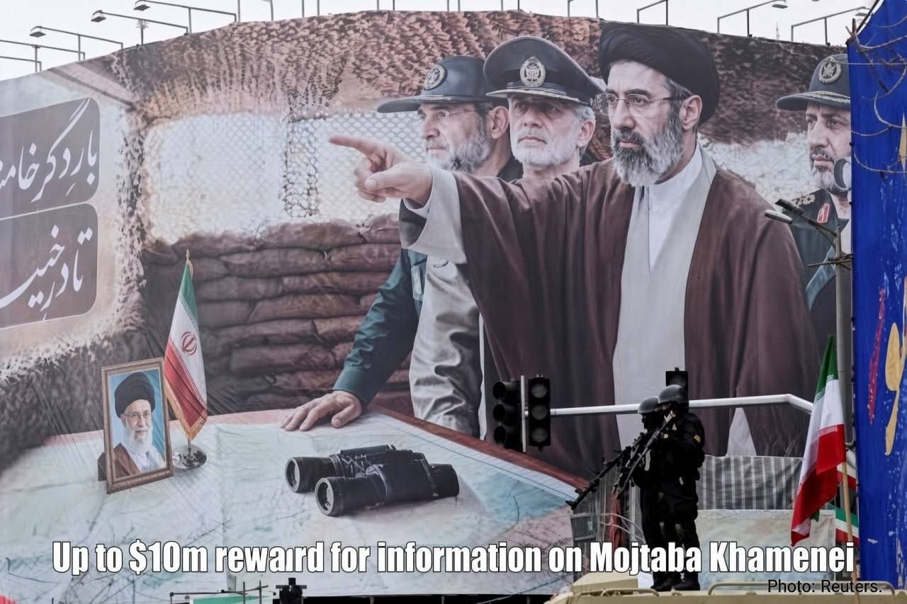 @✡︎𝐋𝐢𝐯𝐞𝐈𝐫𝐚𝐧𝐍𝐞𝐰𝐬🇮🇷🇮🇱: ⚡🇺🇸🦀
The U.S. Department of State's reward of up to $10 million for information on Ayatollah Gay Mojtaba Khamenei, through the "Rewards for Justice" program, remains active.
The $10 million figure