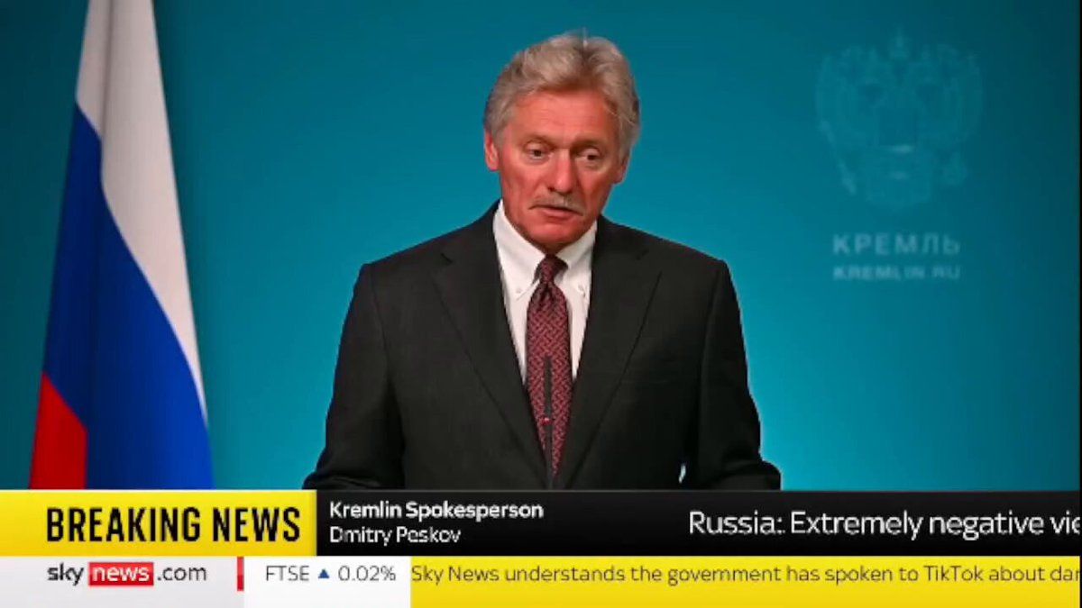 @✡︎𝐋𝐢𝐯𝐞𝐈𝐫𝐚𝐧𝐍𝐞𝐰𝐬🇮🇷🇮🇱: ⚡🇷🇺🇬🇧🇺🇦
Kremlin: Britain Is Participating in the War Alongside Ukraine
Dmitry Peskov, the Kremlin spokesperson, stated after London's announcement of its decision to provide Ukraine with classif