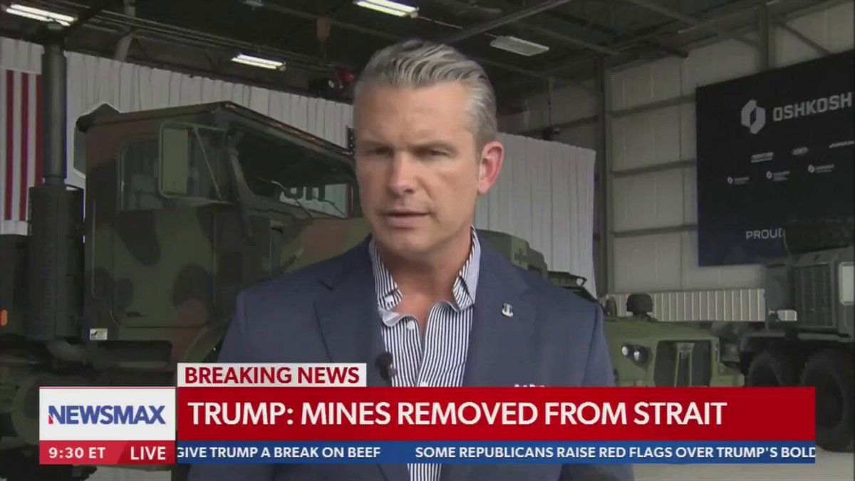 @✡︎𝐋𝐢𝐯𝐞𝐈𝐫𝐚𝐧𝐍𝐞𝐰𝐬🇮🇷🇮🇱: 🚨🇺🇸🦀
Pete Hegseth: Military strike option in the Strait of Hormuz and around Iran remains on the table
Pete Hegseth, the U.S. Secretary of War, warned the terrorist regime of the Islamic Repub