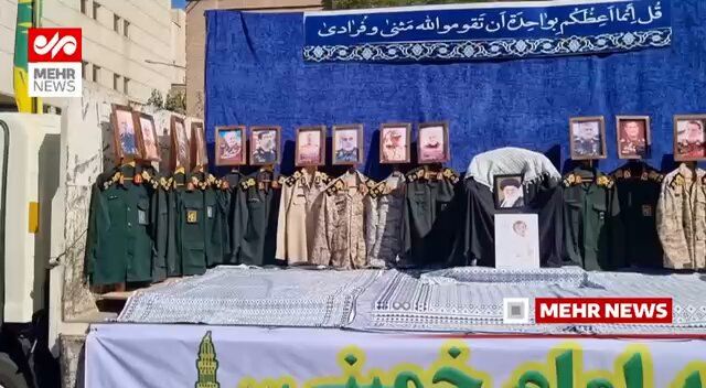 @Babak Taghvaee - The Crisis Watch: What could be more humiliating than this?
The IRGC has managed to turn its own exhibition into a showcase of its battlefield losses. Its generals proudly put the uniforms of their dead commanders nex