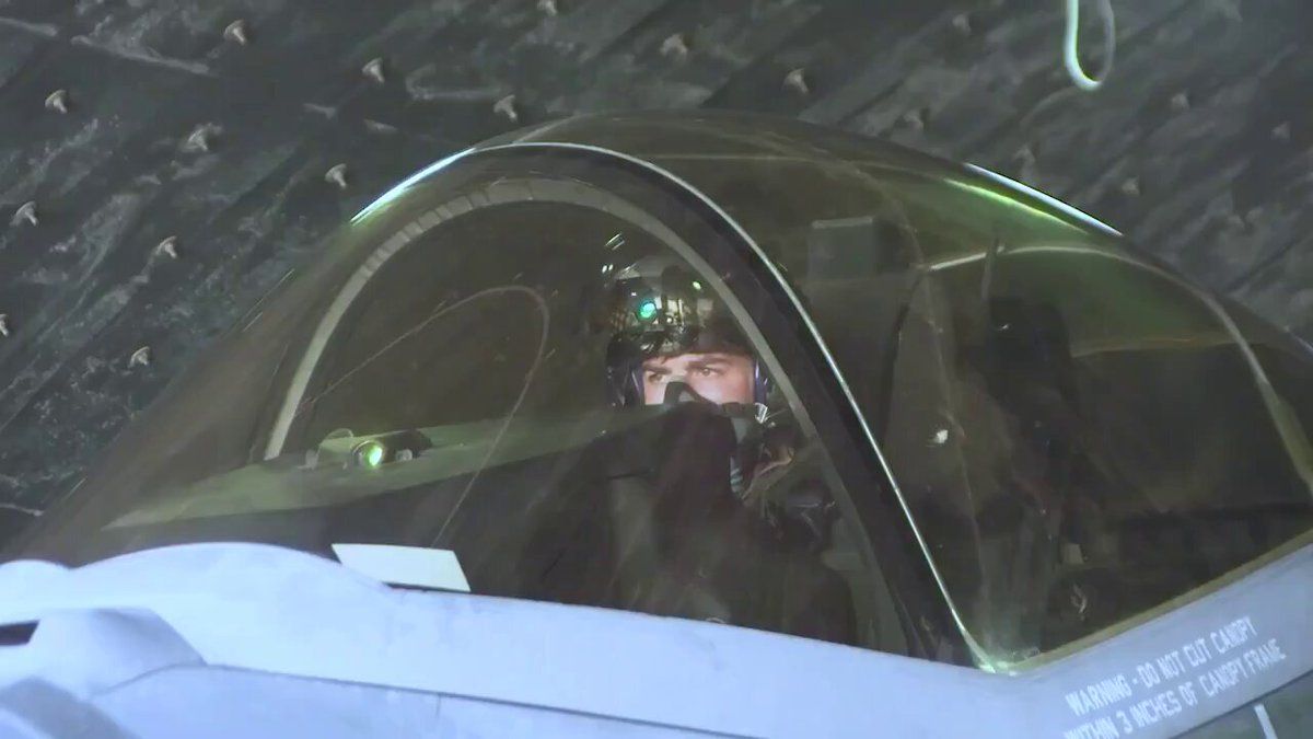 CENTCOM: U.S. Marines launch F-35C stealth fighter jets from a base in the Middle East during routine flight operations.