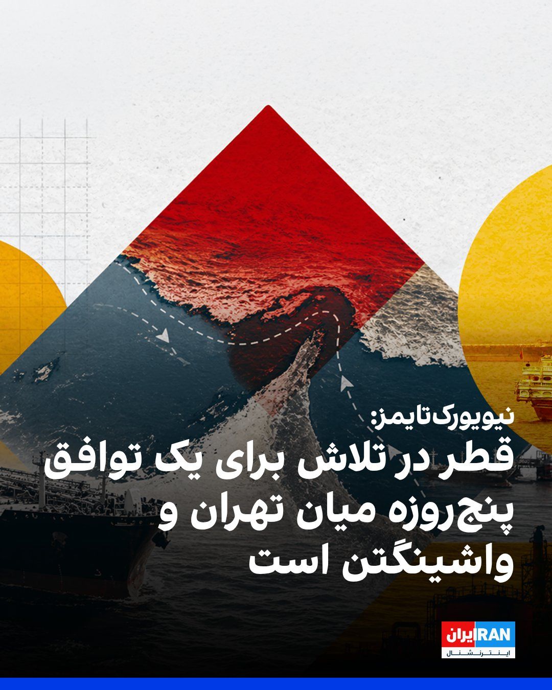 نیویورکتایمز به نقل از دو دیپلمات آگاه از مذاکرات نوشت قطر در حال تدوین طرحی برای توافق پنجروزه میان جمهوری اسلامی و آمریکا است که شامل بازگشایی تنگه هرمز، رفع محاصره بنادر ایران و دریافت امتیاز…