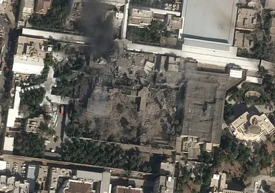 @Open Source Intel: NYT: Satellite imagery released today reportedly shows significant damage to the compound linked to Iran’s Supreme Leader, Ali Khamenei, in Tehran following an Israeli strike.
