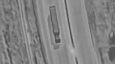 @Babak Taghvaee - The Crisis Watch: #Breaking: According to new footage released by the #IDF, Hermes 900 armed drones of the #Israel Air Force are being used to precisely target the drivers of trucks carrying ballistic missile launchers
