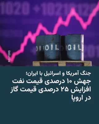 @RadioFarda‌|‌راديو فردا: 🔸The price of Brent crude oil surged up to 10 percent on Sunday, the third day of U.S. and Israeli attacks on Iran, reaching around $80 per barrel.

🔸Analysts predict that with the start of this new