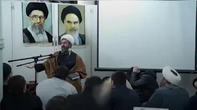 @Babak Taghvaee - The Crisis Watch: FAFO! This video, recorded at a religious seminary of the Islamic regime of Iran, shows a group of religious students listening to the sermon of an Ayatollah when an airstrike conducted by the Israeli